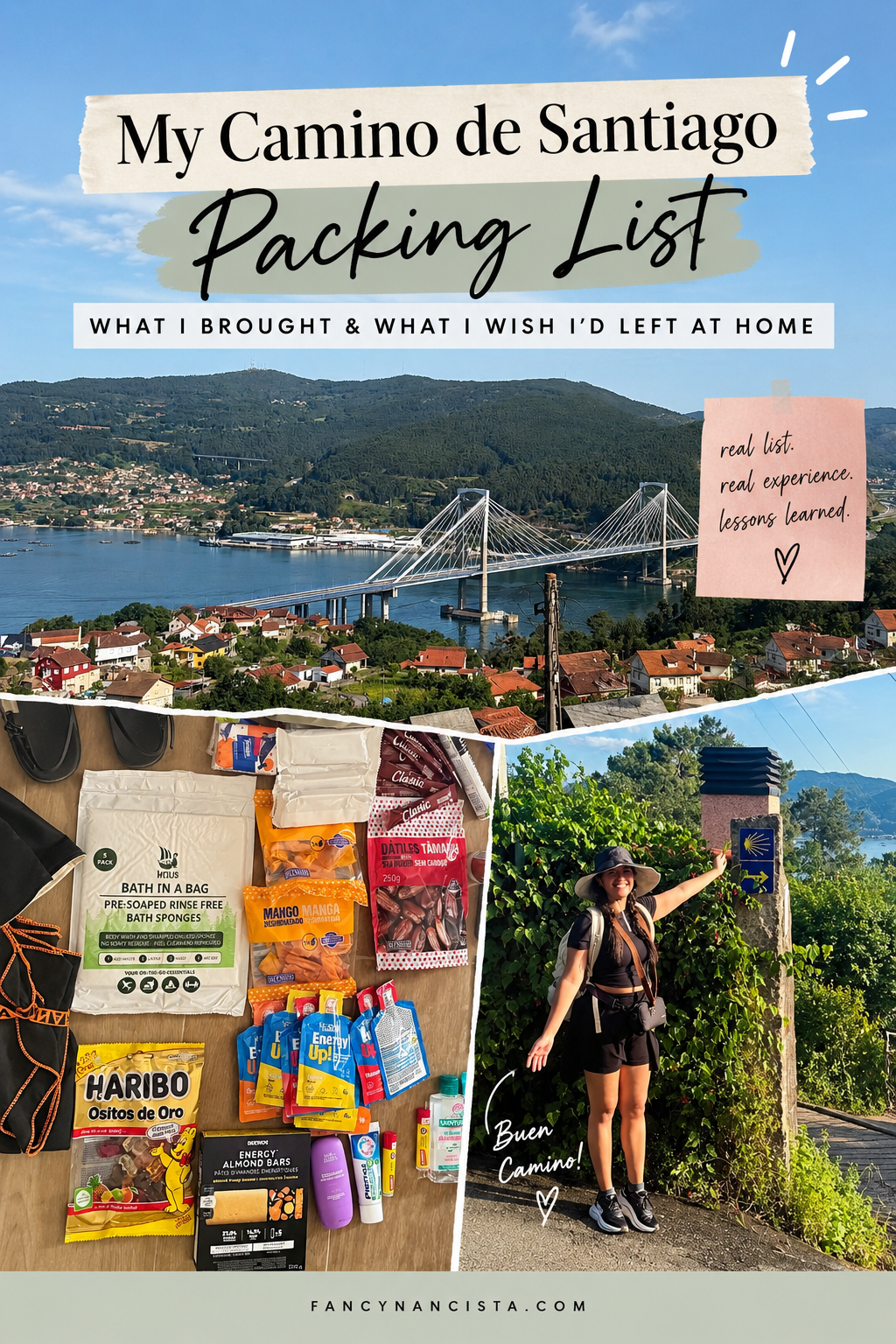 Camino de Santiago packing list